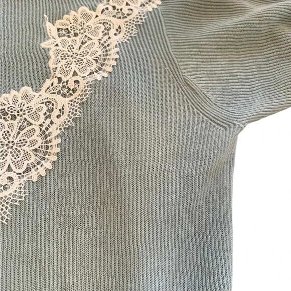 See by Chloé Chevron Lace Sweater Size XL New with FLAW - Picture 12 of 16